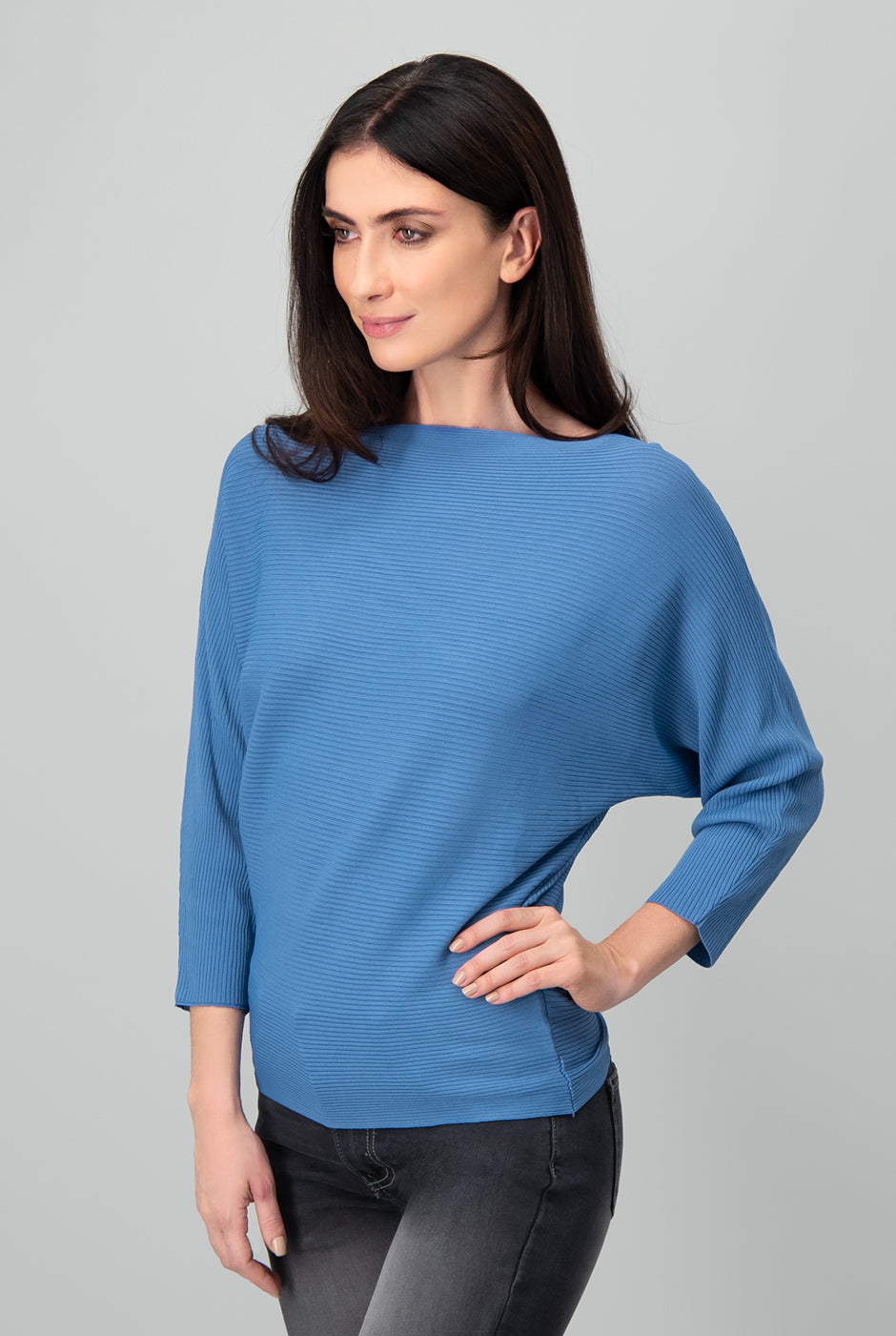 Blusa canale manga 3/4 kimono