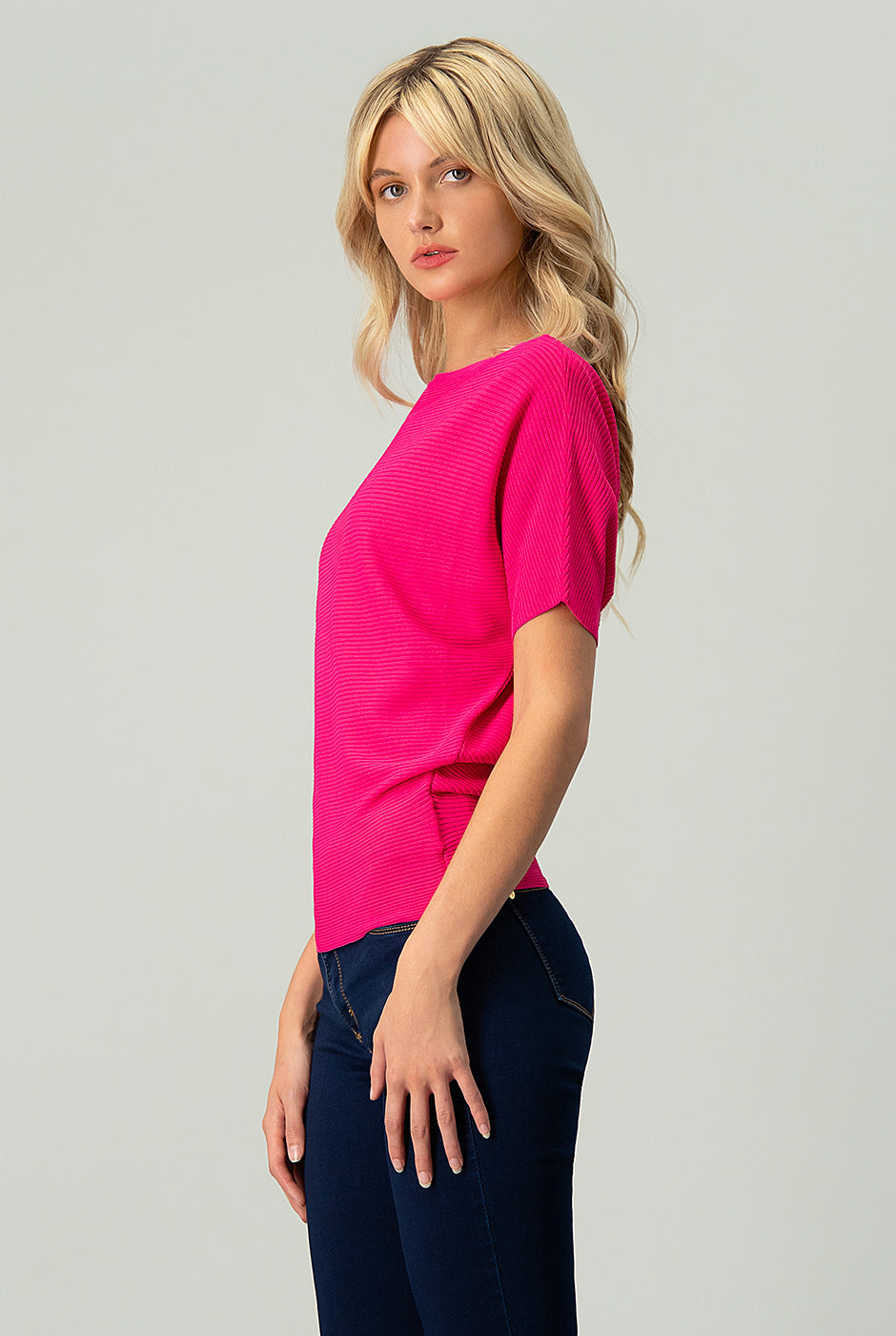 Blusa básica manga corta