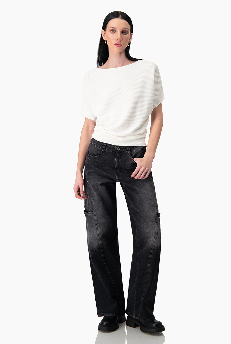 Blusa básica manga corta