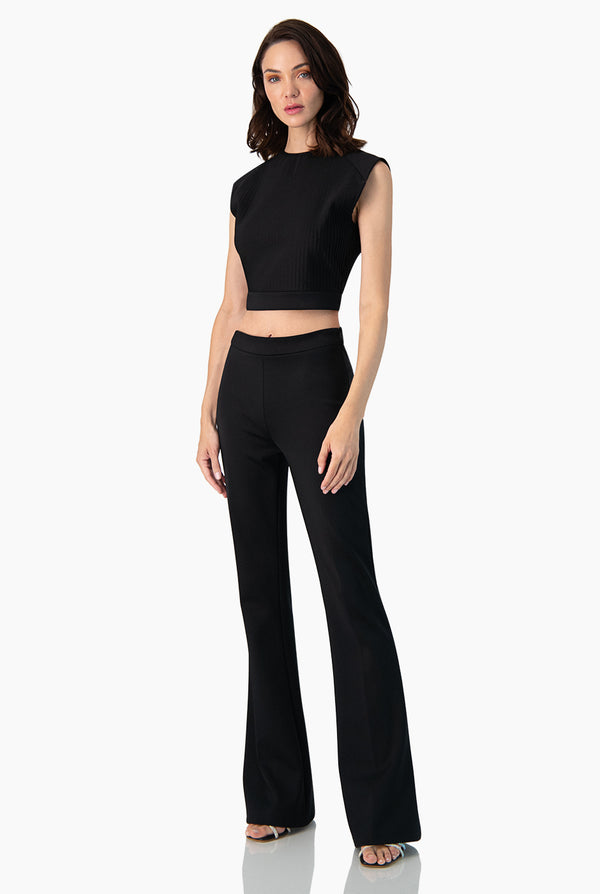 Blusa recta con abertura en espalda