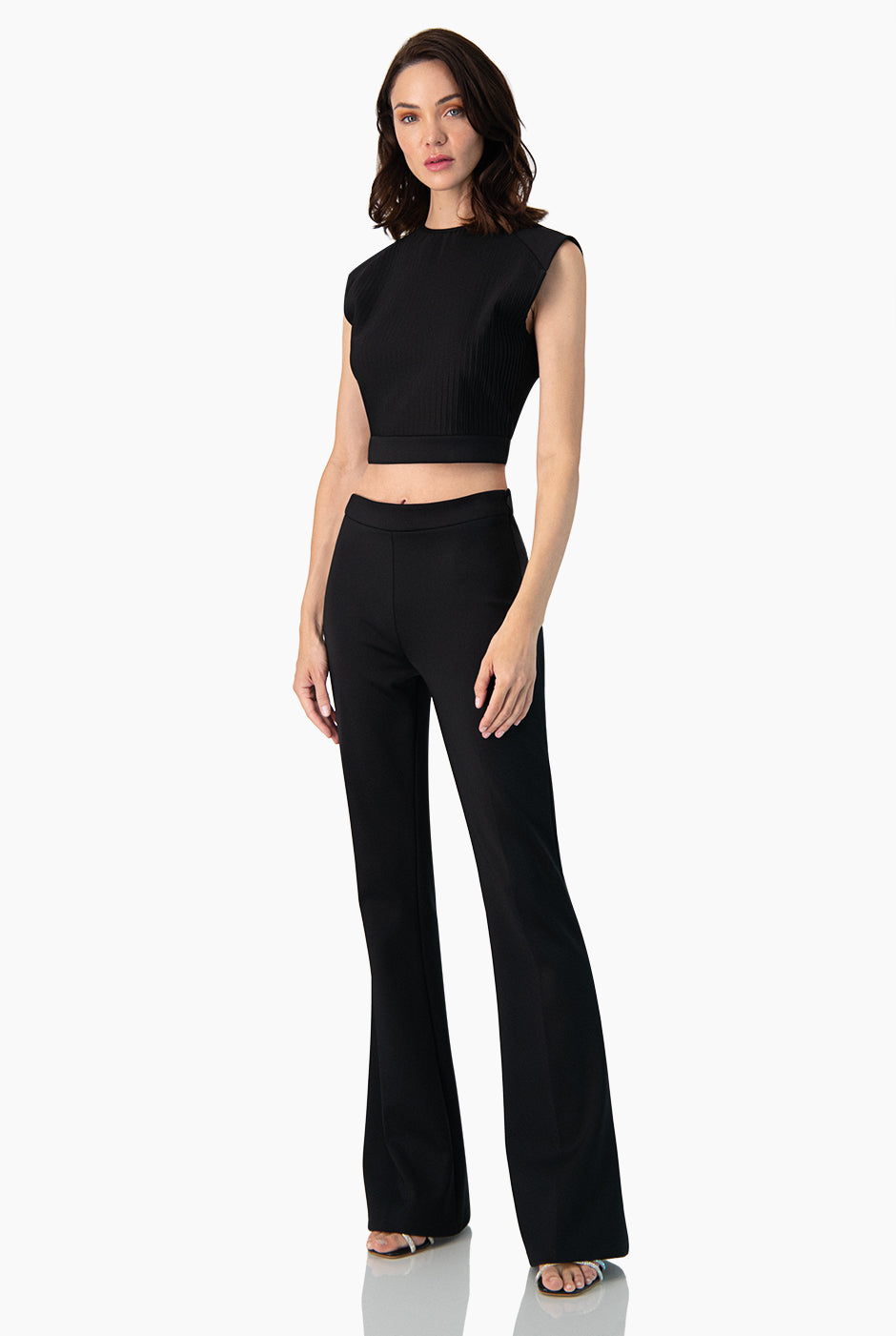 Blusa recta con abertura en espalda