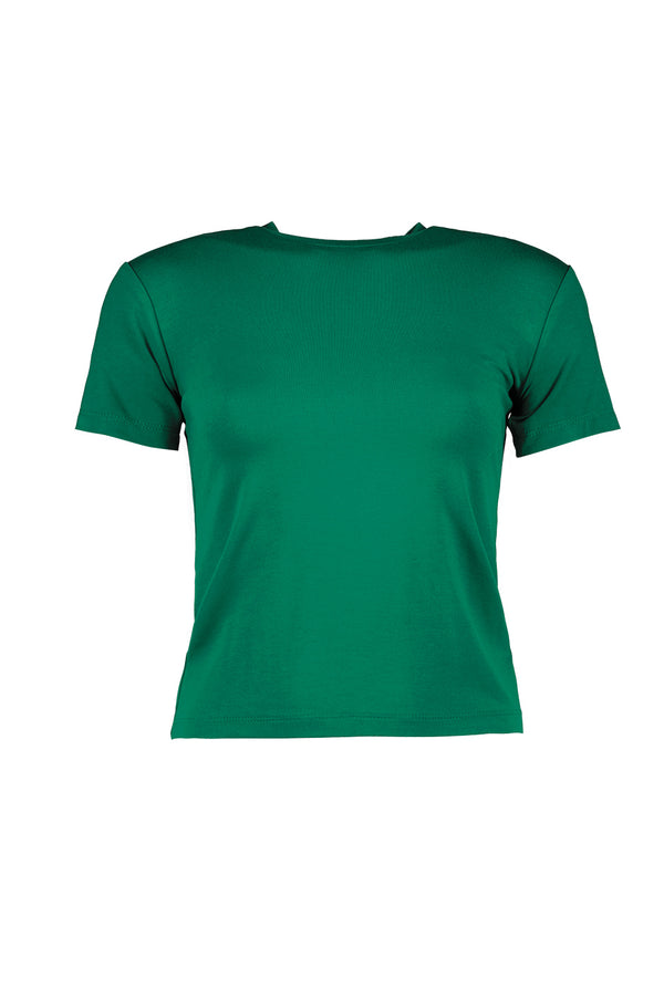 Playera basica de manga corta verde