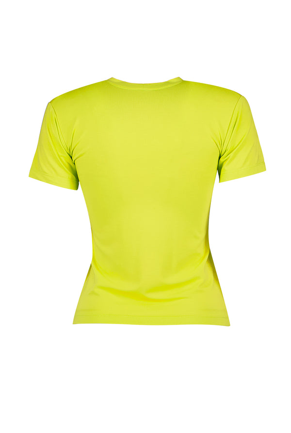 Playera basica de manga corta verde claro