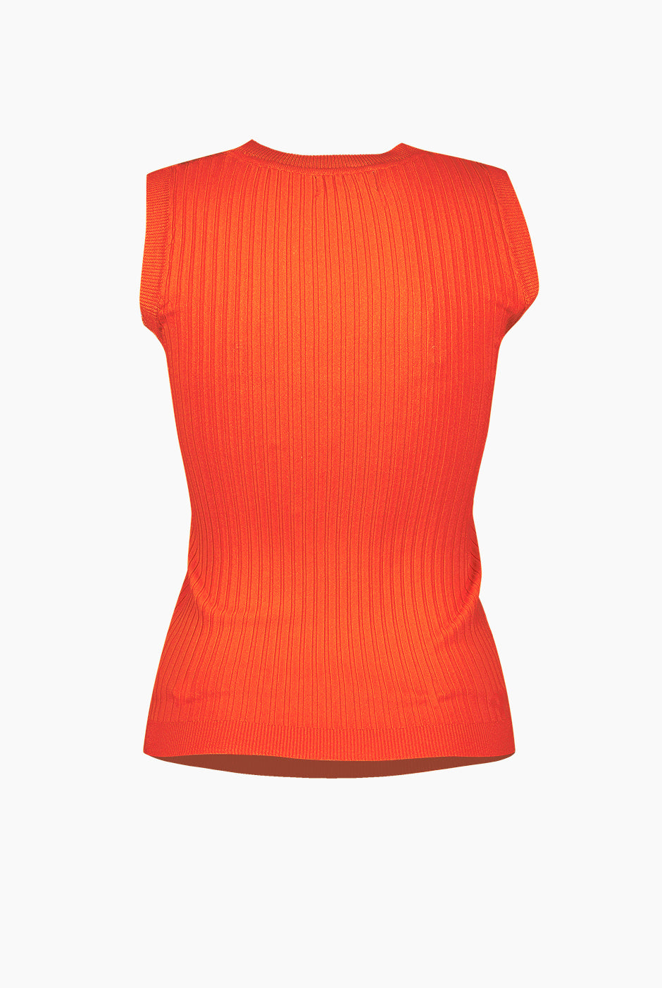 Blusa sin mangas color naranja