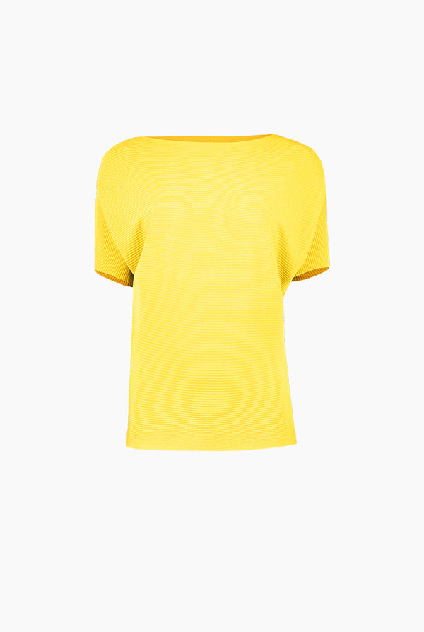 Blusa manga corta color amarillo