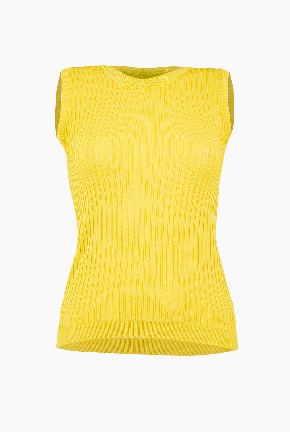 Blusa sin mangas color amarillo