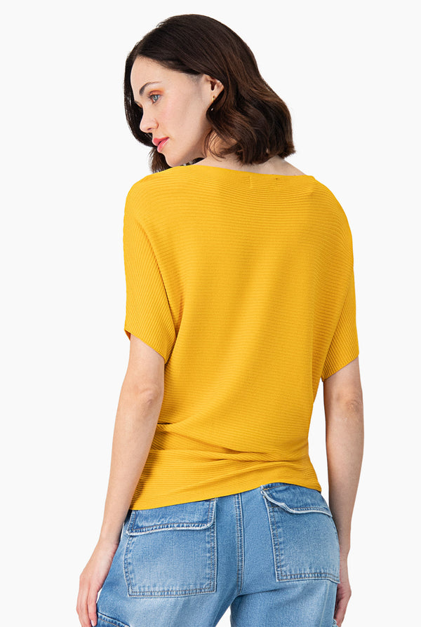 Blusa manga corta color cobre