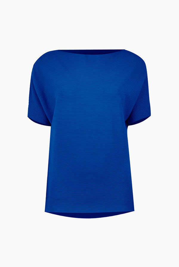 Blusa manga corta color azul rey