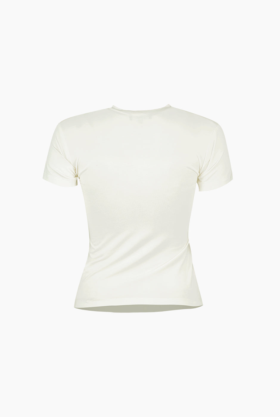 Playera basica de manga corta beige
