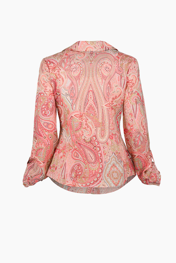 Blusa camisera de manga larga