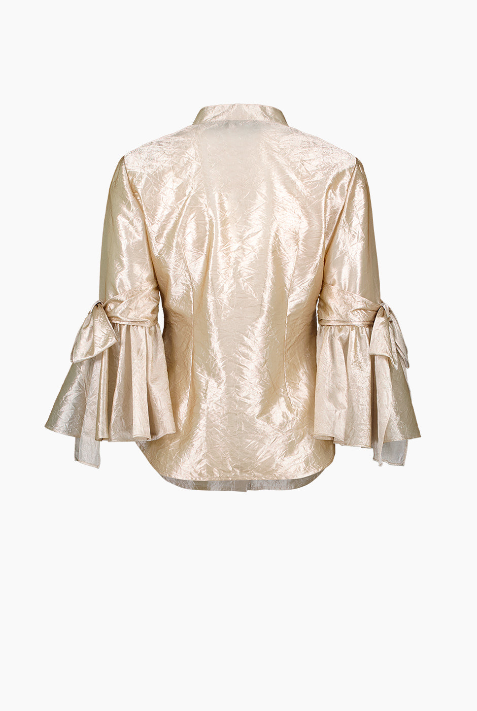 Blusa recta traslucida de manga larga