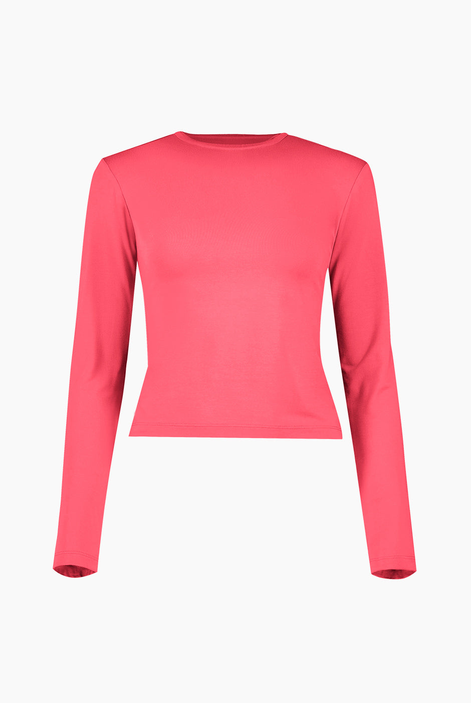 Playera basica de manga larga rosa