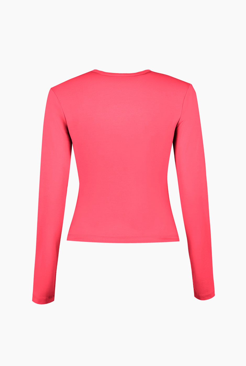 Playera basica de manga larga rosa