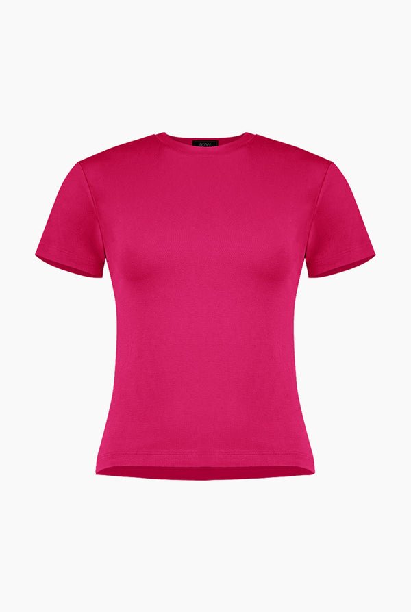 Playera basica recta manga corta