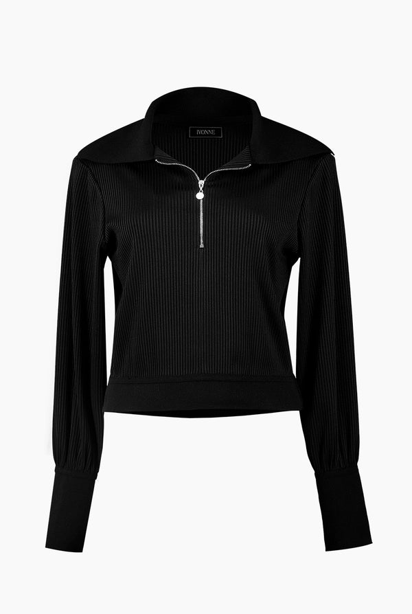 Blusa de cuello y manga con puños