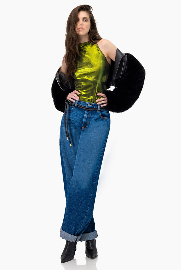 Body Verde Olivo Sin Mangas