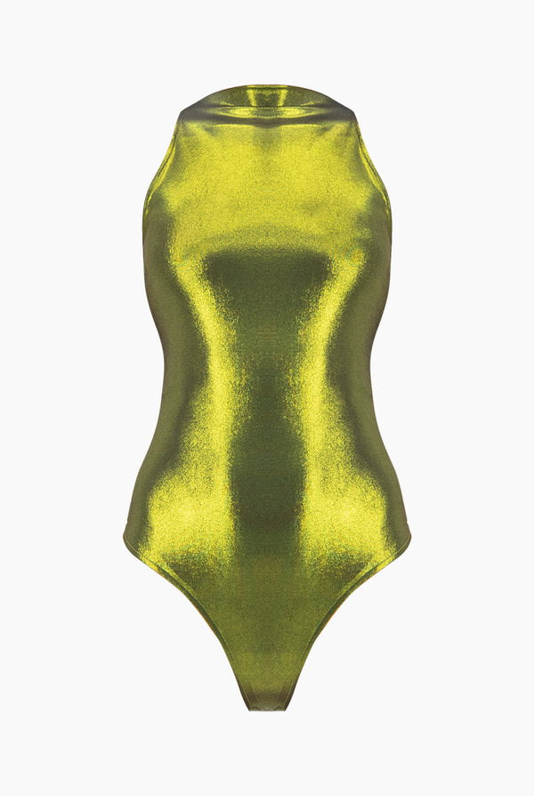 Body Verde Olivo Sin Mangas