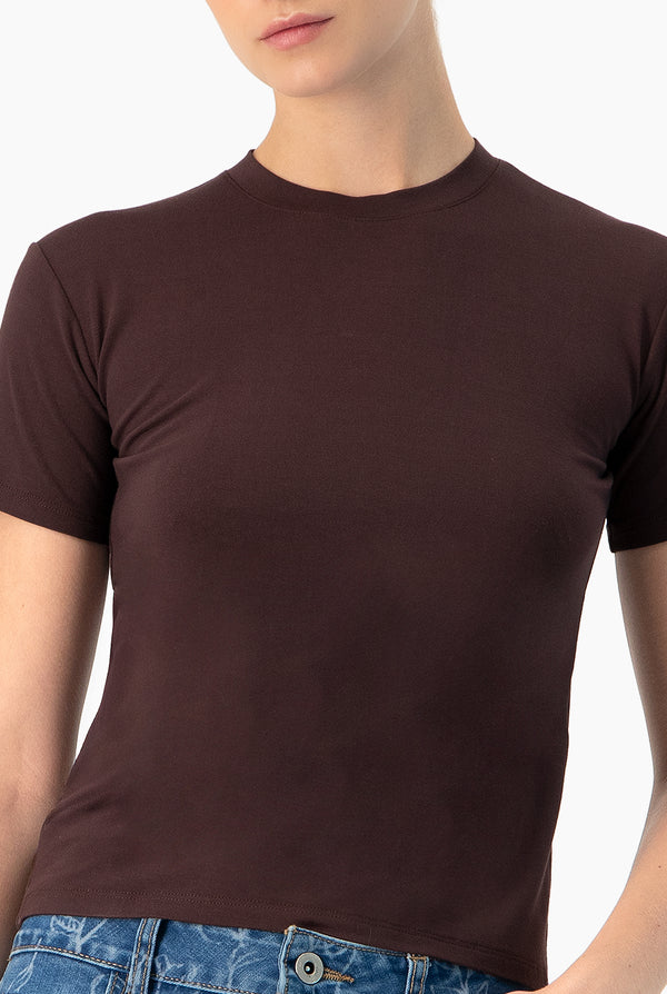 Playera basica lisa manga corta