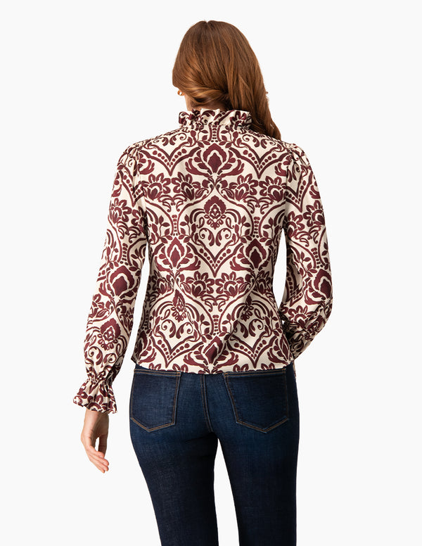 Blusa manga larga con puño