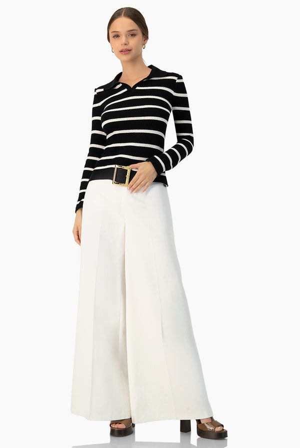 Blusa tejida de cuello