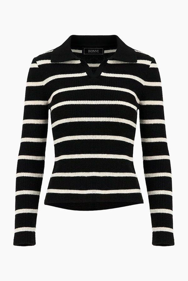Blusa tejida de cuello