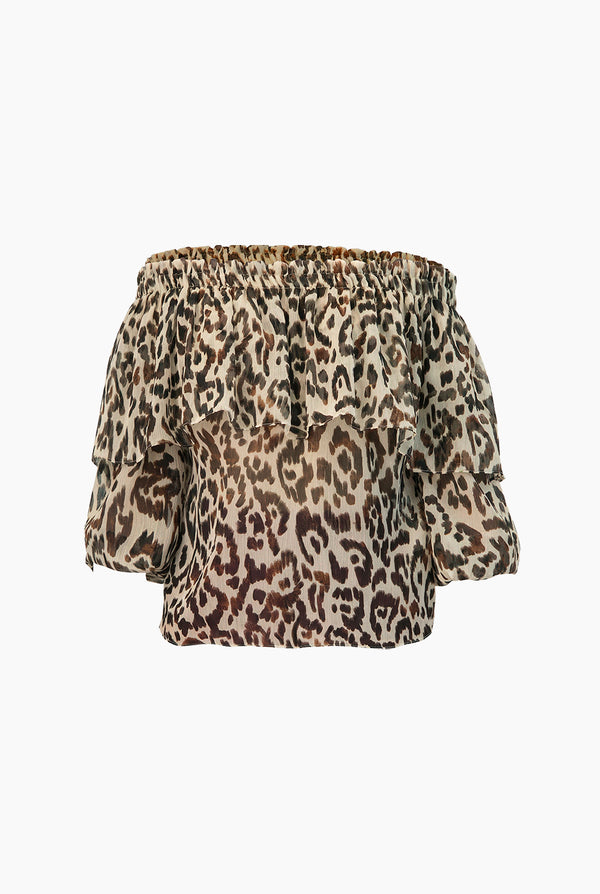 Blusa escote bardot