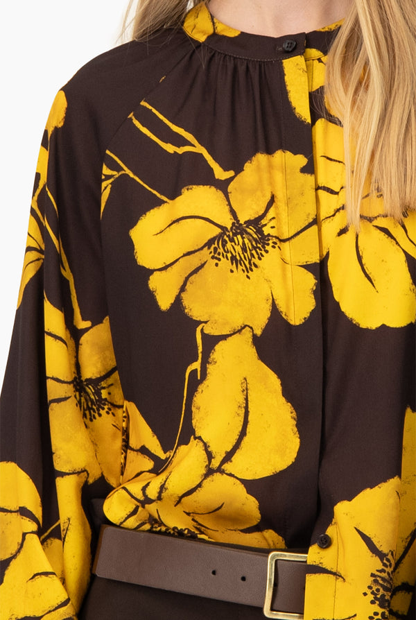 Blusa estampada Ivonne manga larga