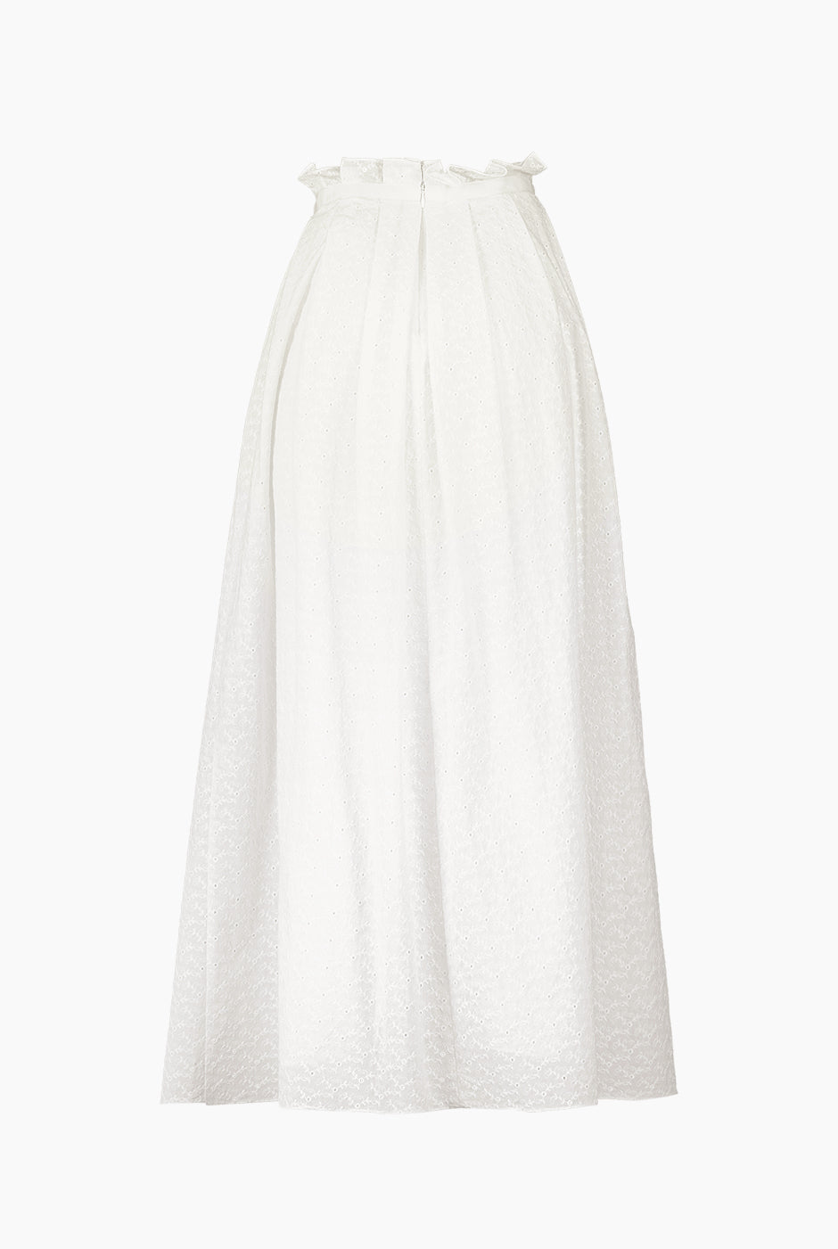 Maxi falda blanca con cinta de Ivonne, elegante y sofisticada.