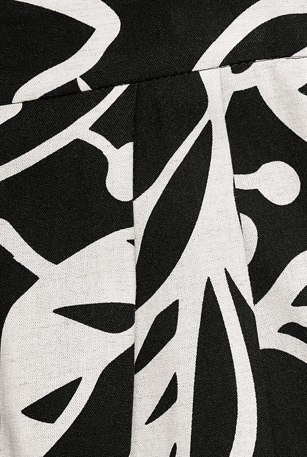 Pantalon estampado recto