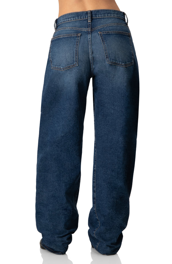 Jeans Denim Azul Amplio