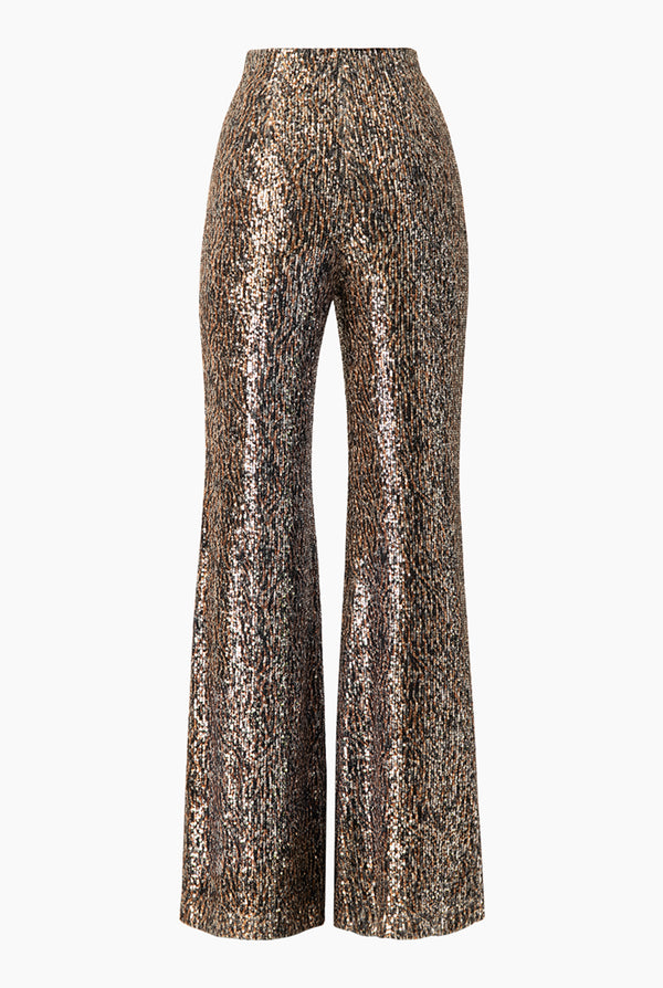 Pantalon acampanado de lentejuelas