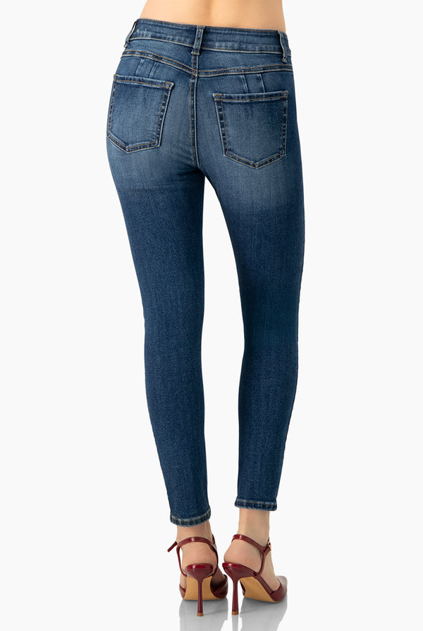 Jeans skinny un boton