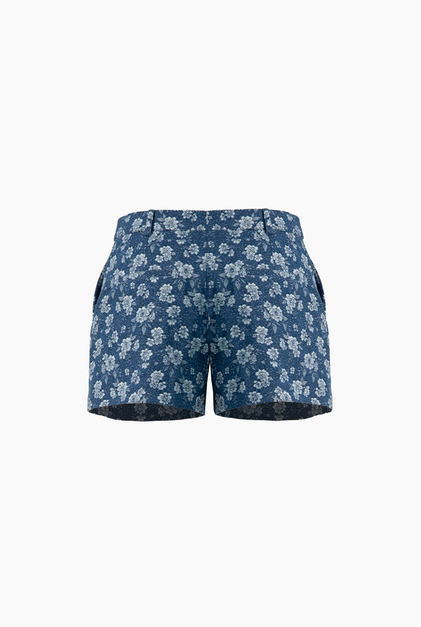 Short denim con dibujo