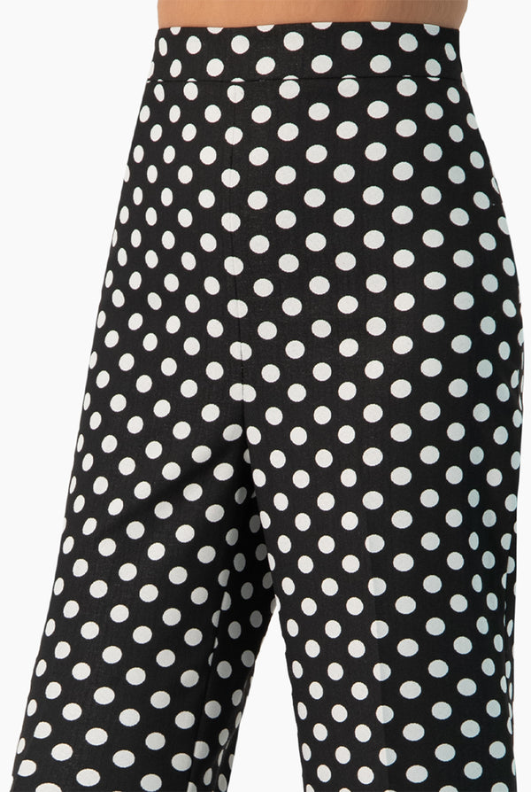 Pantalon campana de lunares