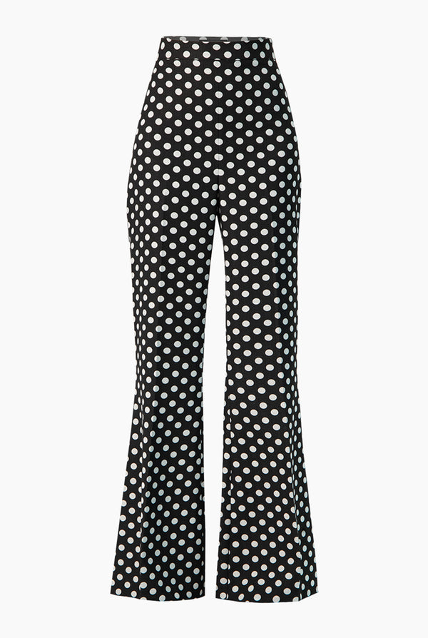 Pantalon campana de lunares