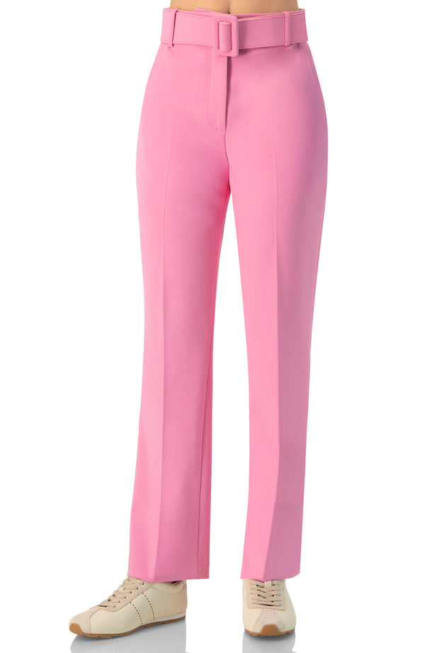 Pantalon sastreado con cinturon