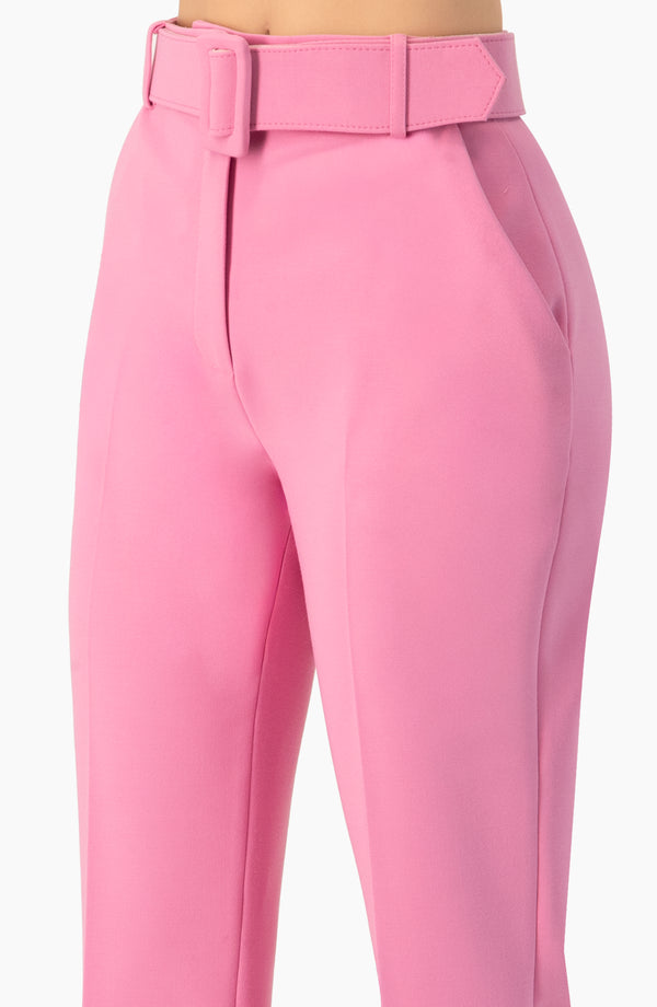 Pantalon sastreado con cinturon