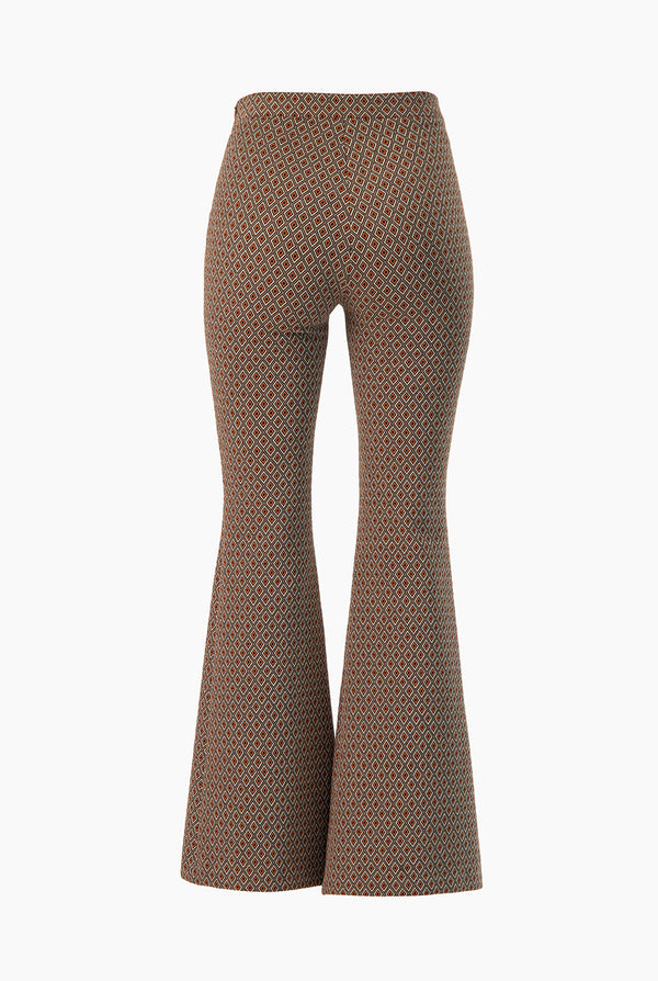 Pantalon acampanado estampado
