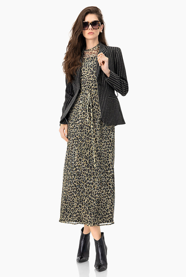 Saco Blazer Rayas Cruzado