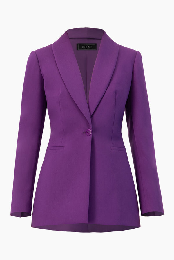 Saco cruzado morado