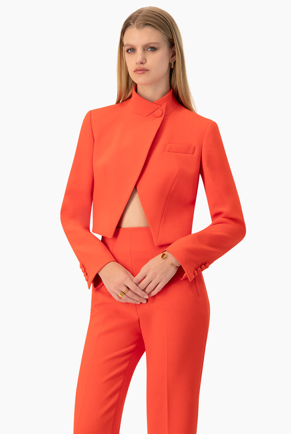 Saco corto cruzado naranja