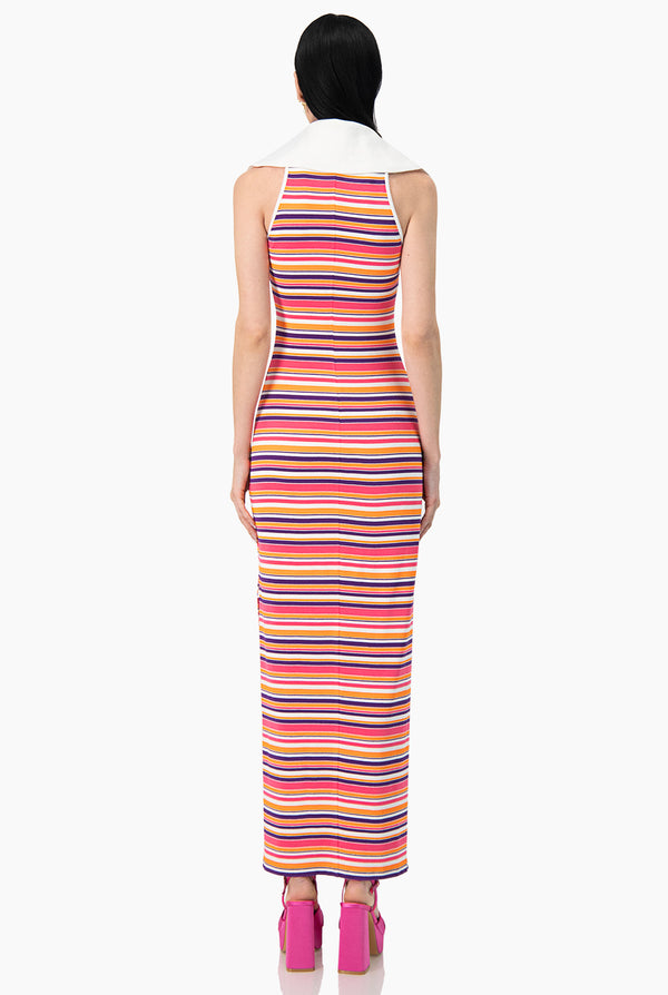 Vestido Maxi Sin Mangas Estampado