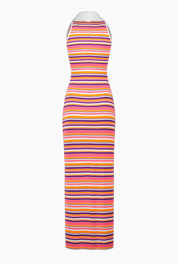 Vestido Maxi Sin Mangas Estampado