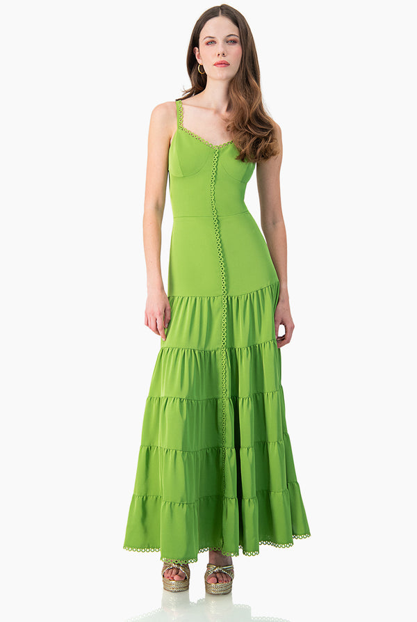Vestido maxi de tirante delgado
