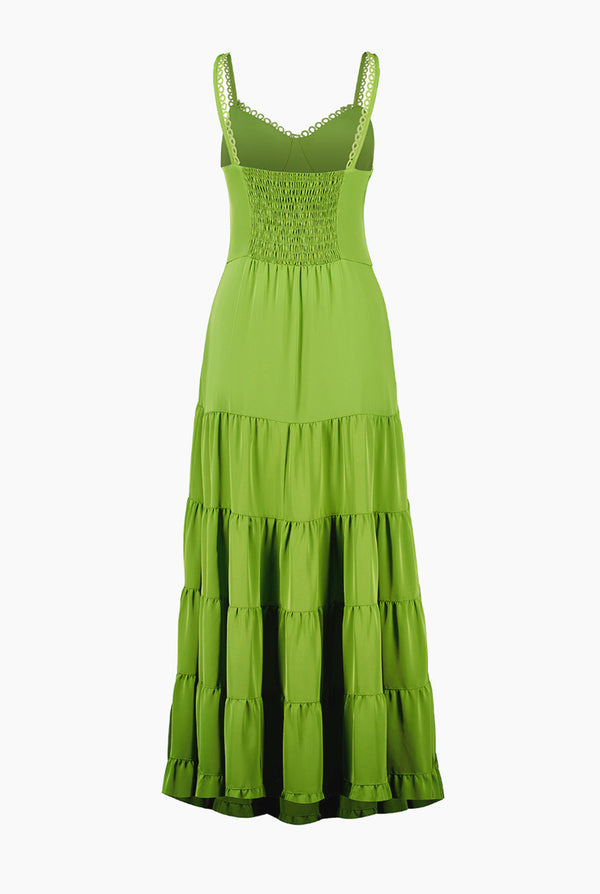 Vestido maxi de tirante delgado
