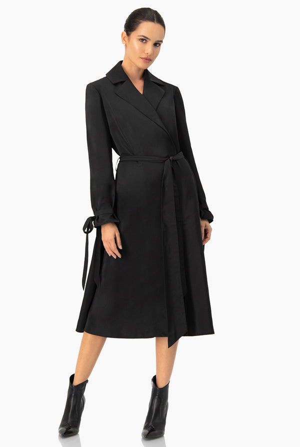 Vestido Midi Cruzado Elegante