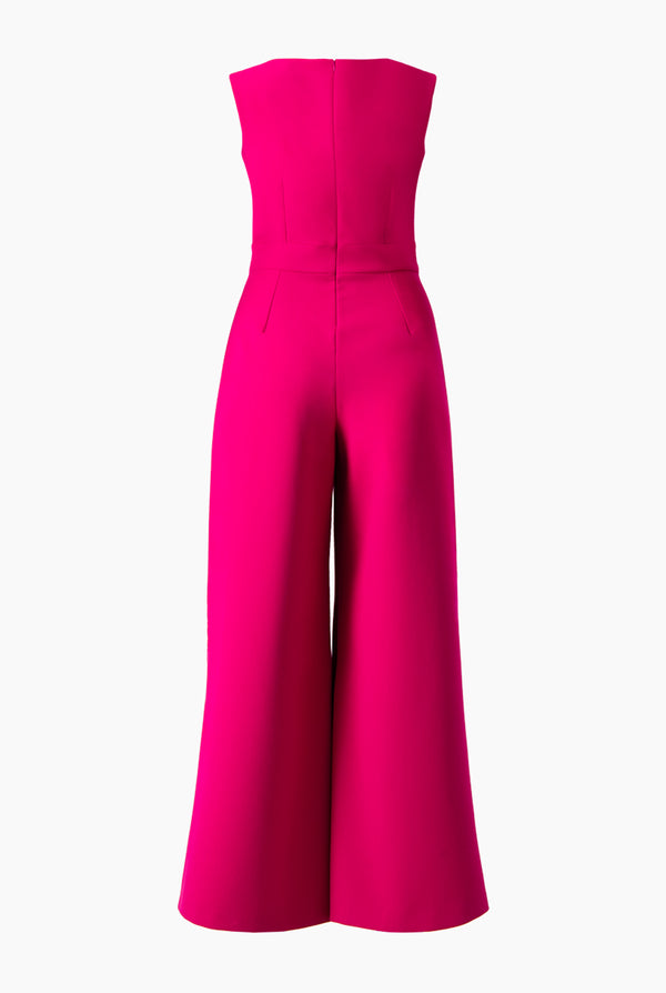 Jumpsuit amplio de cuello redondo