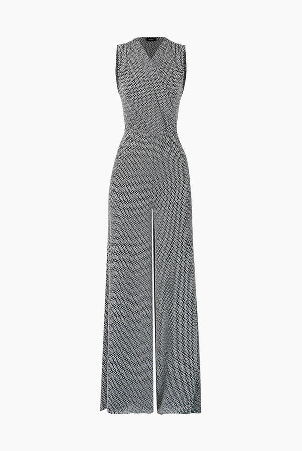 Jumpsuit de escote en V sin mangas