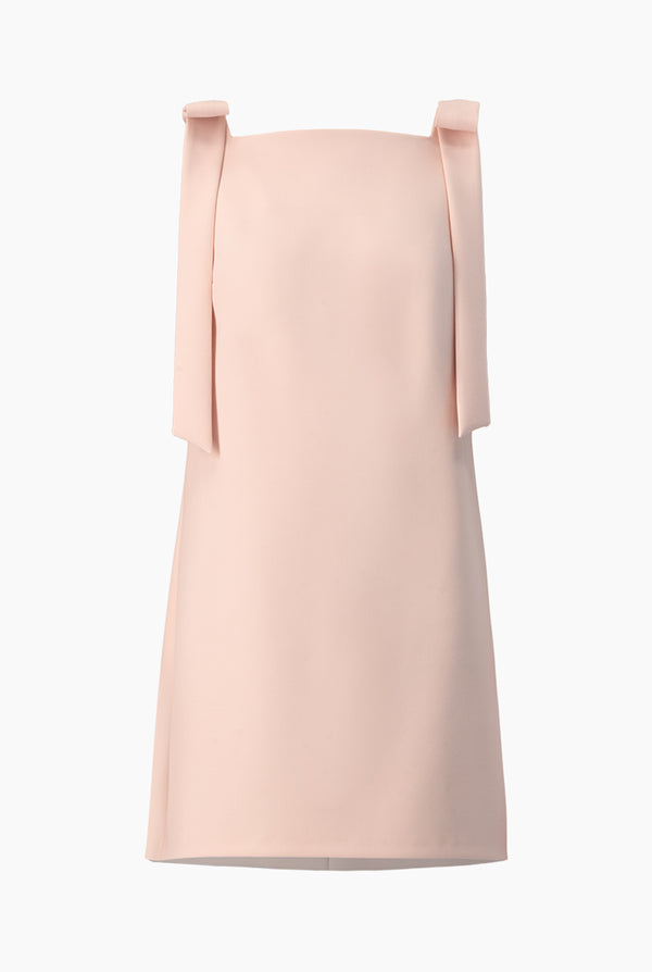 Vestido corto con cintas