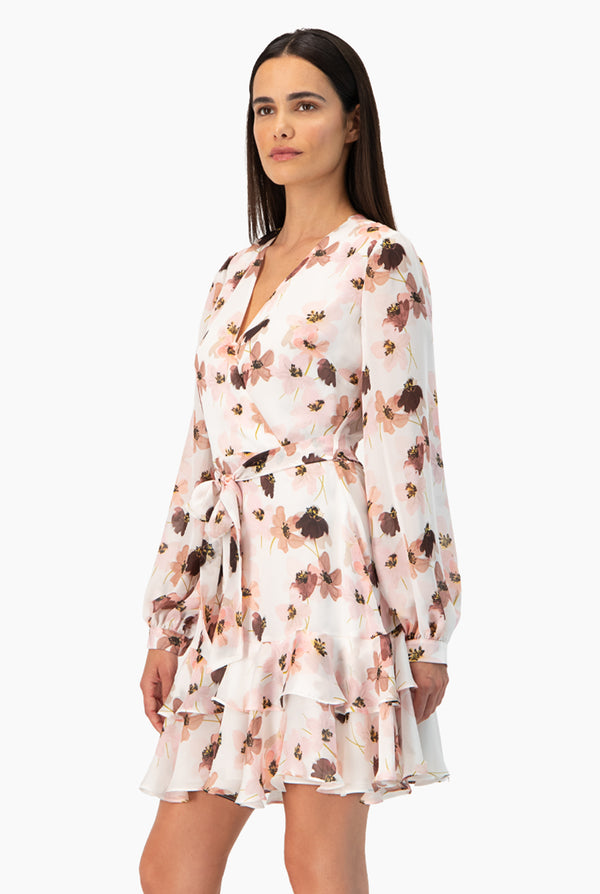 Vestido corto estampado floral